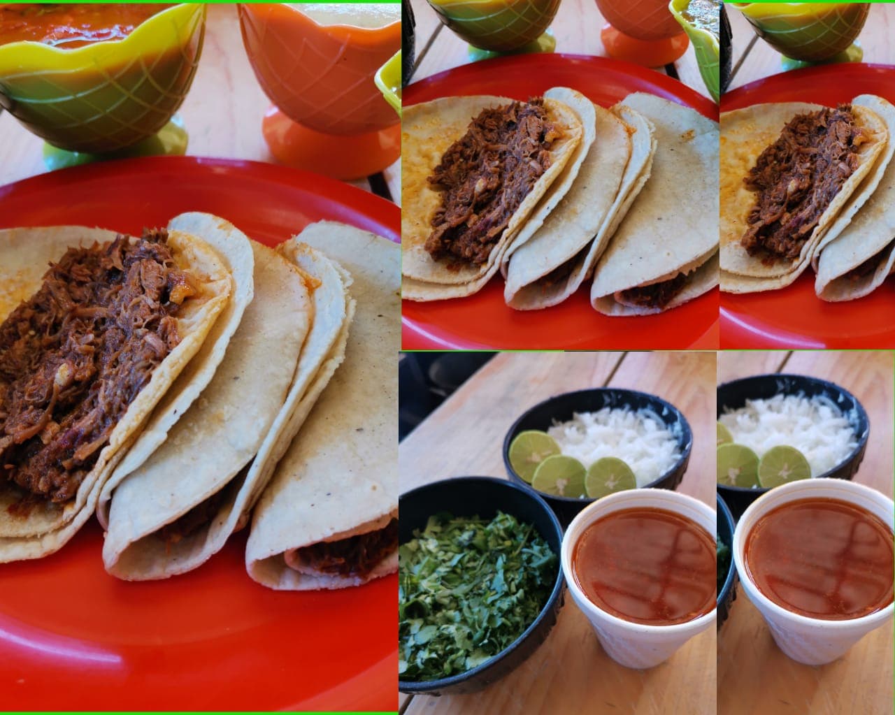 COMBO CUATES 8 Tacos(4+4)+2 Consomé