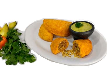 Empanada Arroz con Carne.