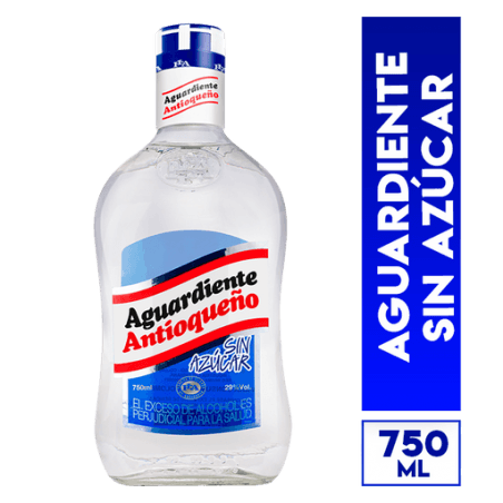 Aguardiente Antioqueño tapa azul 750 ml