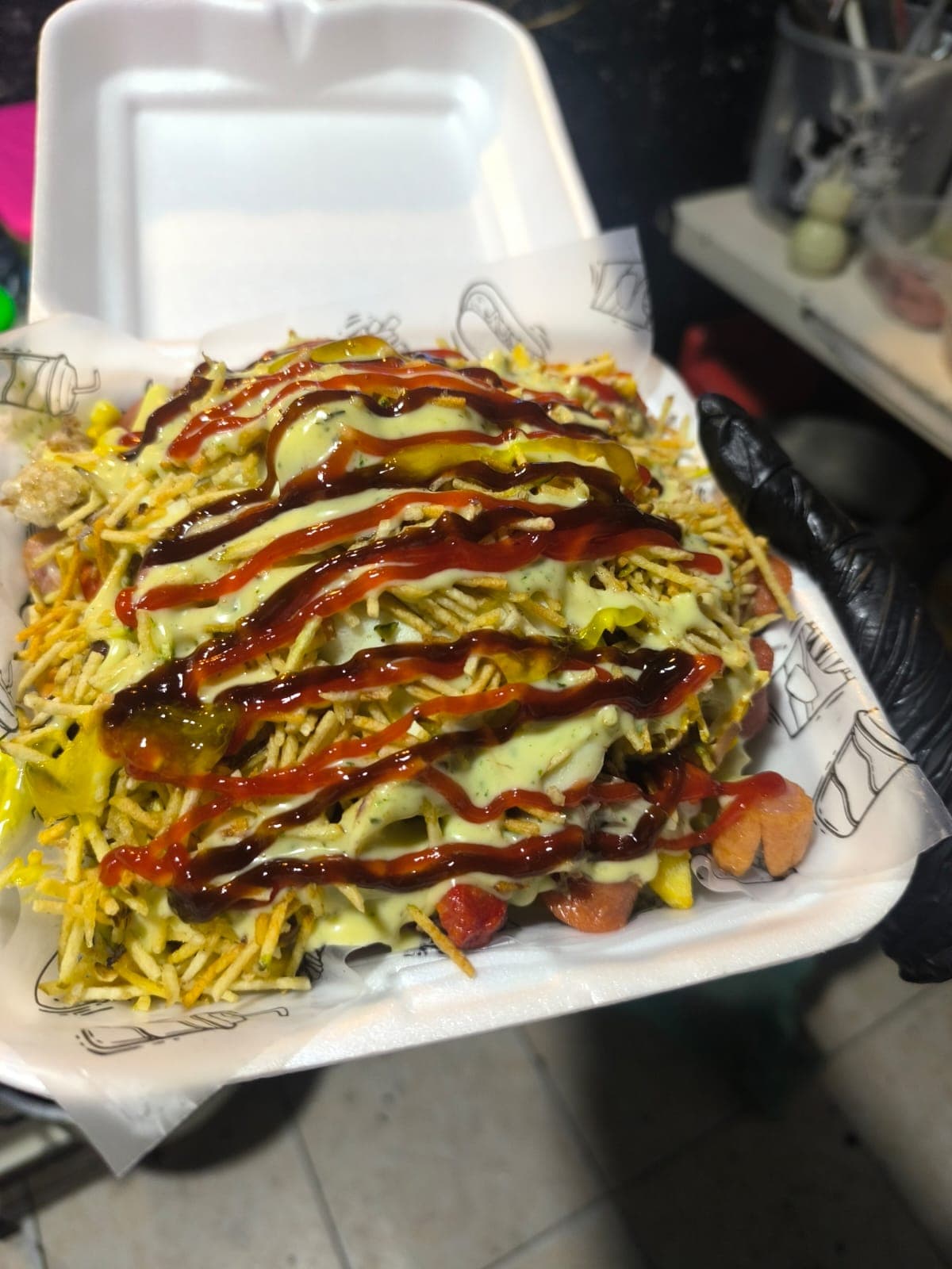 Salchipapa Super Especial  Grande 3 Personas