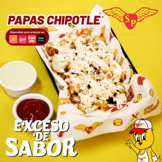 Papas Chipotle con Pollo