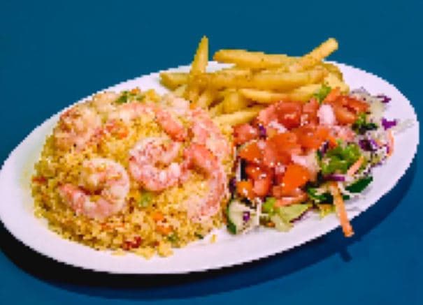 Arroz con Camarones.