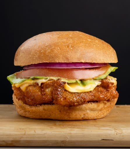 Hamburguesas Chicken Crispy BBQ