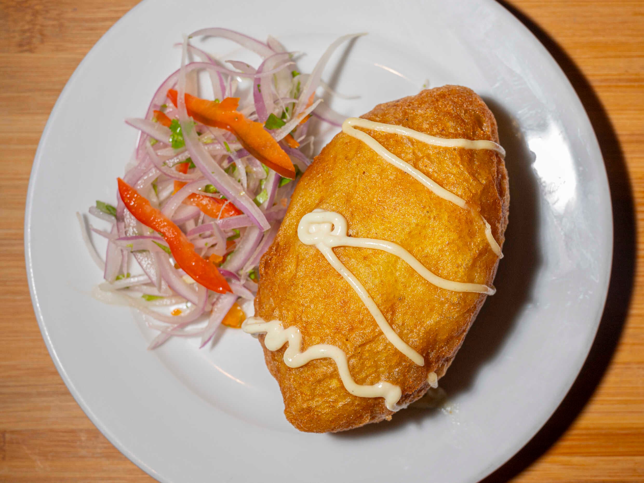 Papa Rellena Vegana