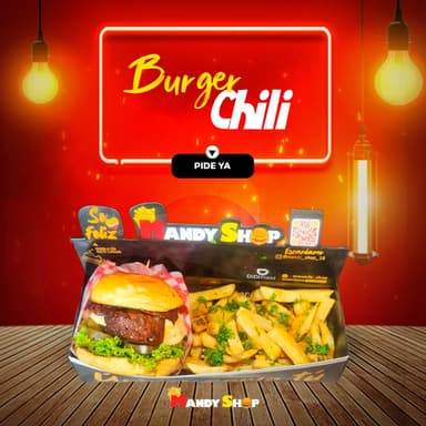 Burguer Chili (Incluye Papas)