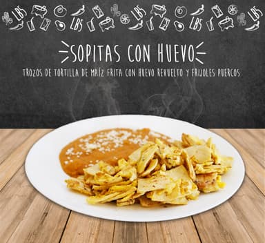 Sopitas con huevo