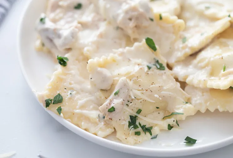 Ravioles al Alfredo
