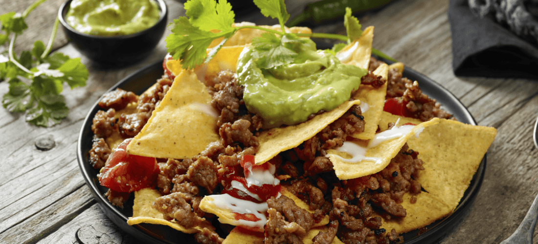 Nachos con Carne Sirloin