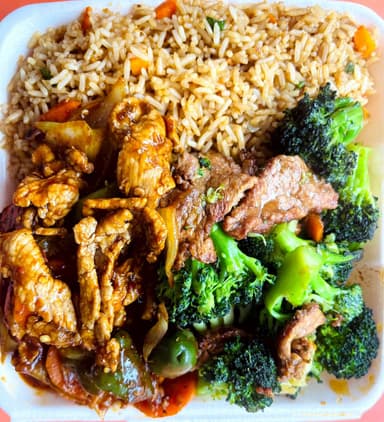 2 Guisos + Arroz o Pasta (Grande)