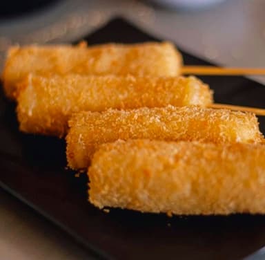 4 pzas De kushiages de Plátano