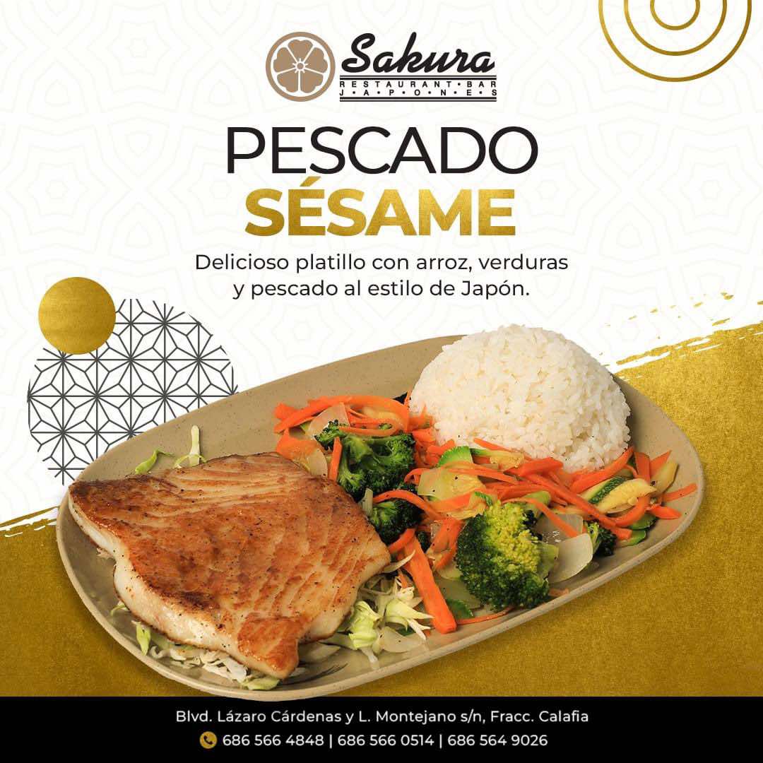 Pescado con Vegetales Sesame
