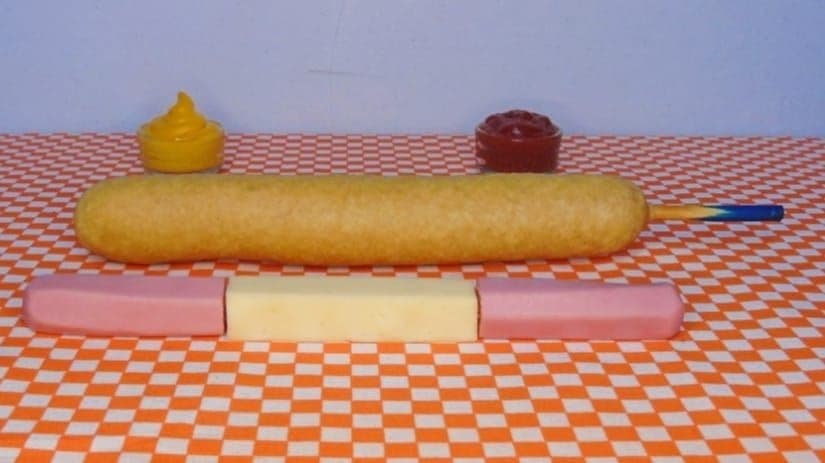 Banderilla de Salchicha con queso