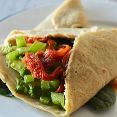 1/2 Orden Crepa Hummus