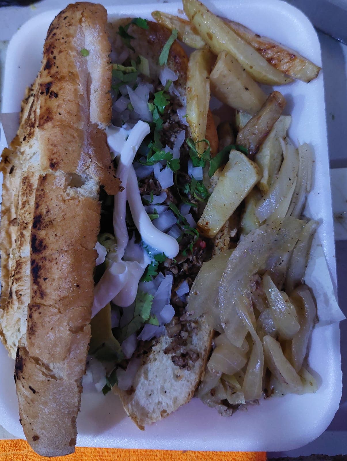 torta de pan frances con cecina ( sin queso)