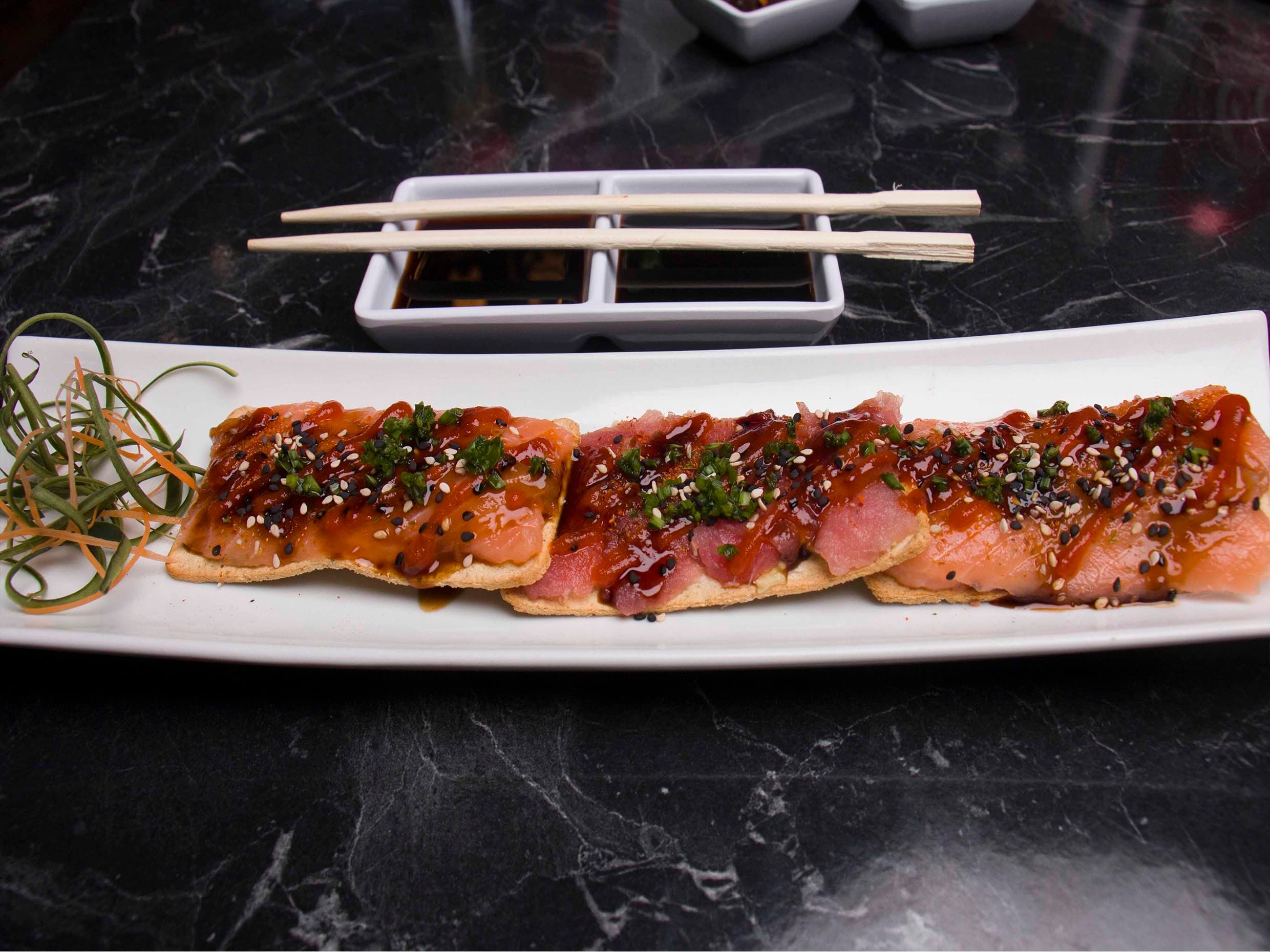 Tostadas Mi Sushi de Salmón
