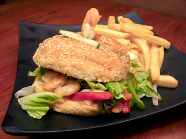 Hamburguesa de Camarón