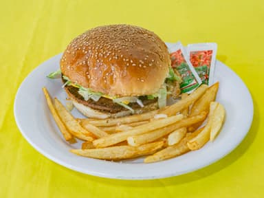 Hanburguesas con papas