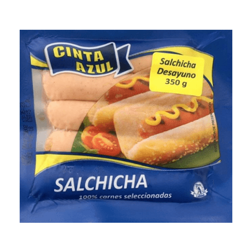 Salchicha Hot Dog Cinta Azul 380 g