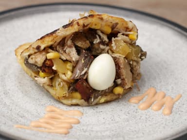 Arepa rellena con todo