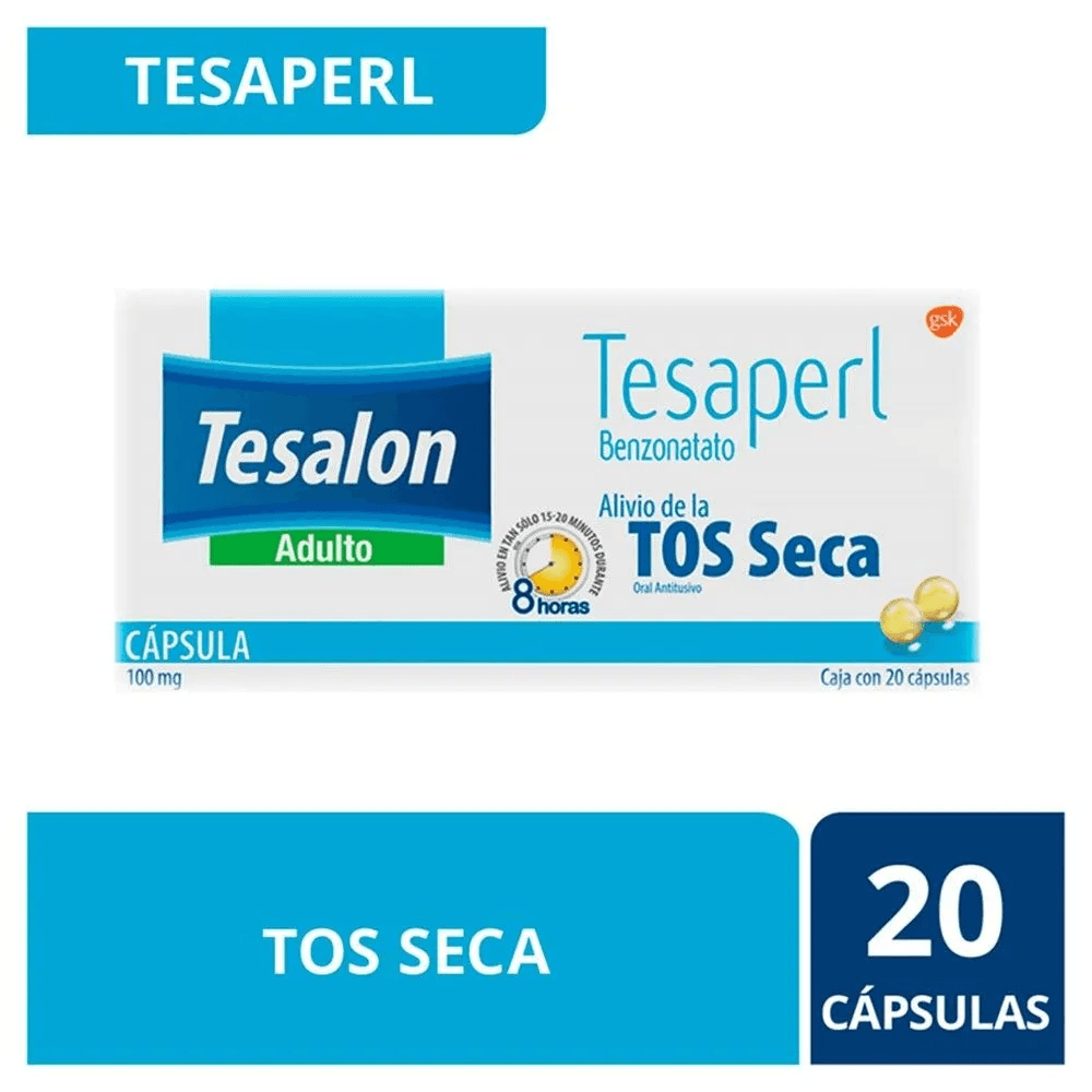 Glaxo Tesalon Perlas 20 Cápsulas