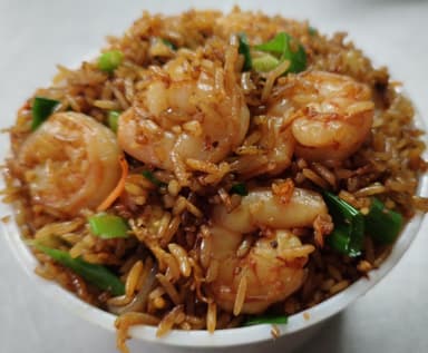 Arroz Frito con Camarones