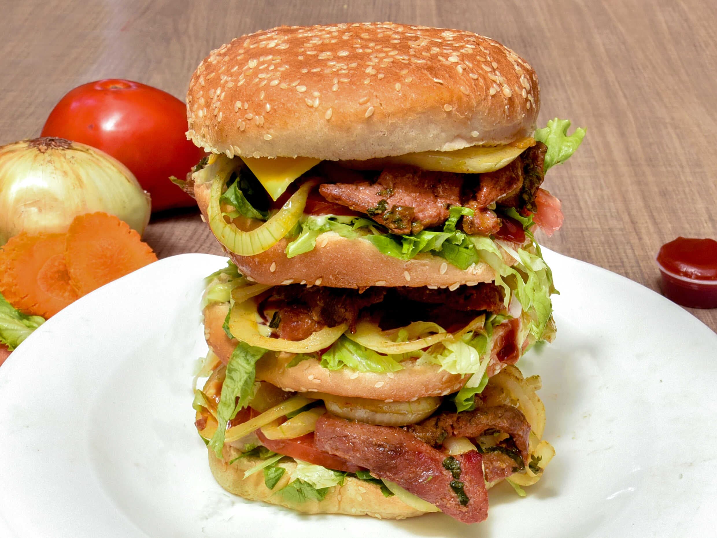 Hamburguesa Triple de Lomo