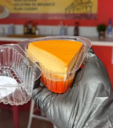 Rebanada de Flan Casero