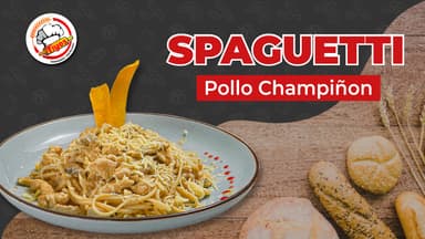 Espagueti Pollo Champiñon