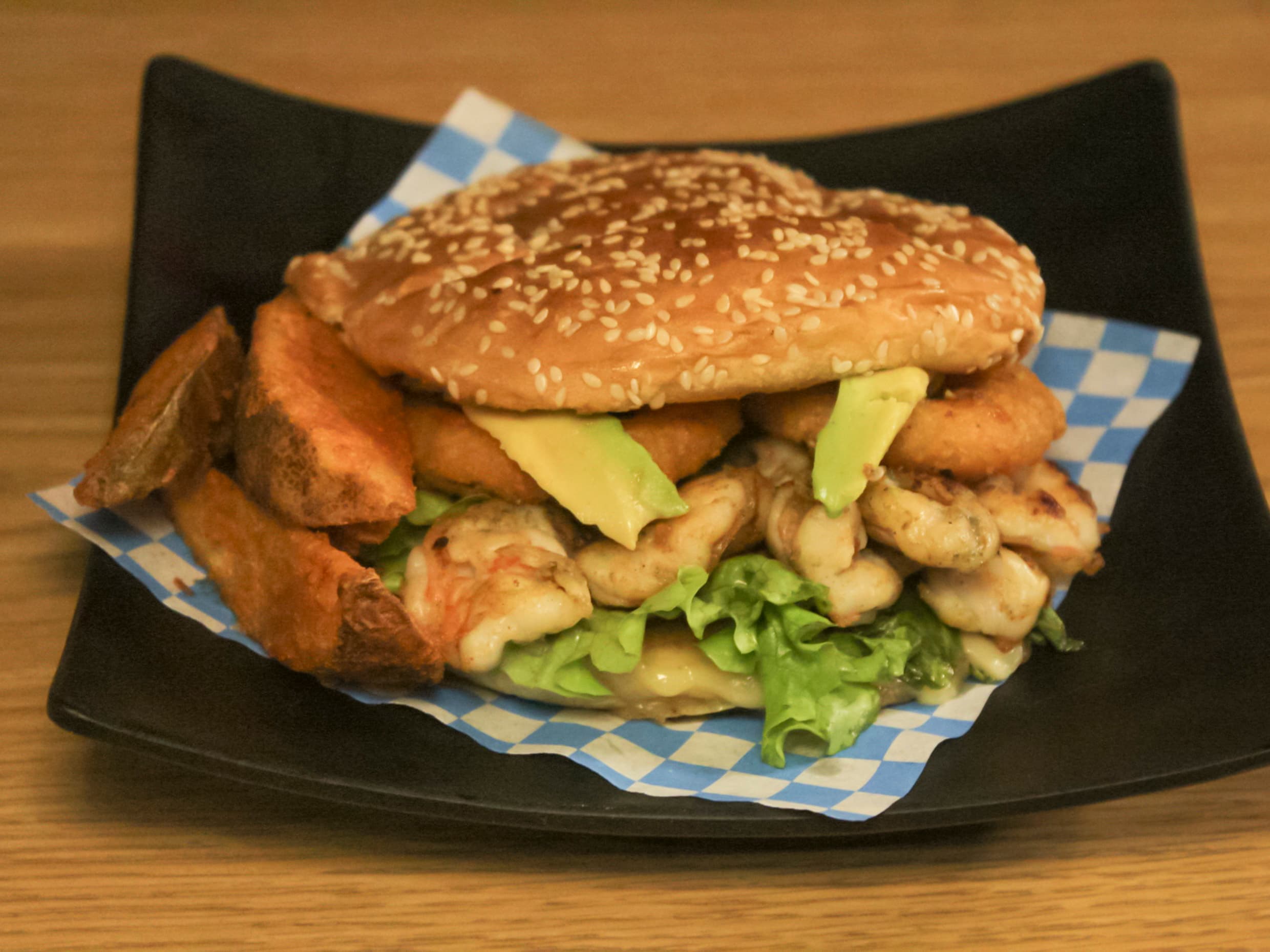 Hamburguesa de Camarón