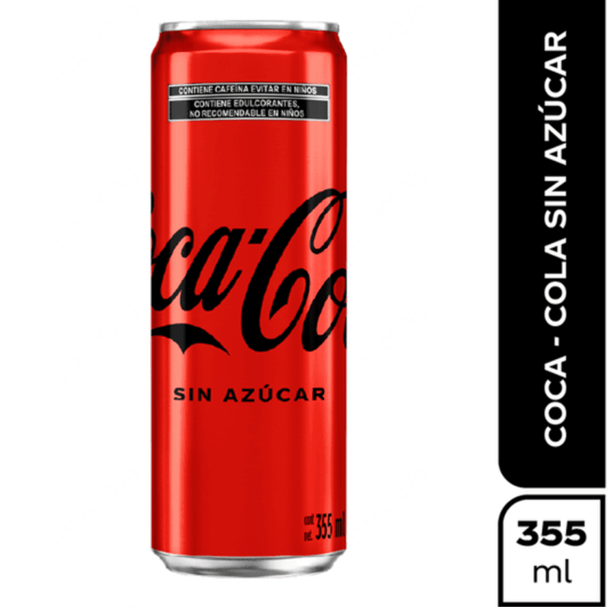 CC SIN AZÚCAR SLEEK CAN 355 ML