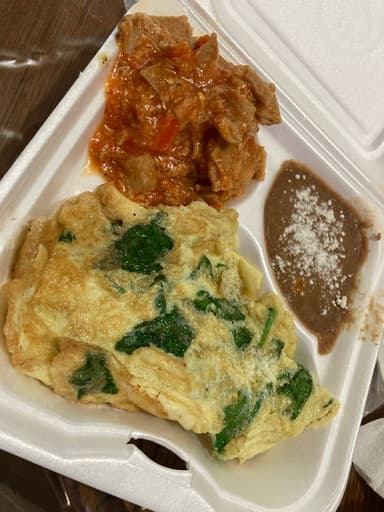 Omelet con Espinacas