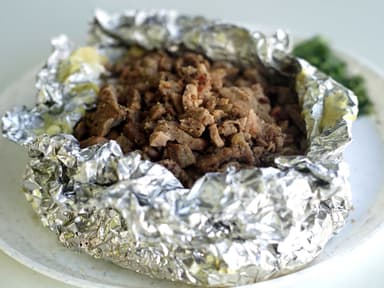 Papa Rellena de Arrachera