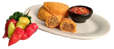 Empanada Papa con Carne.