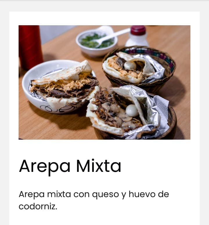 Arepa Mixta.