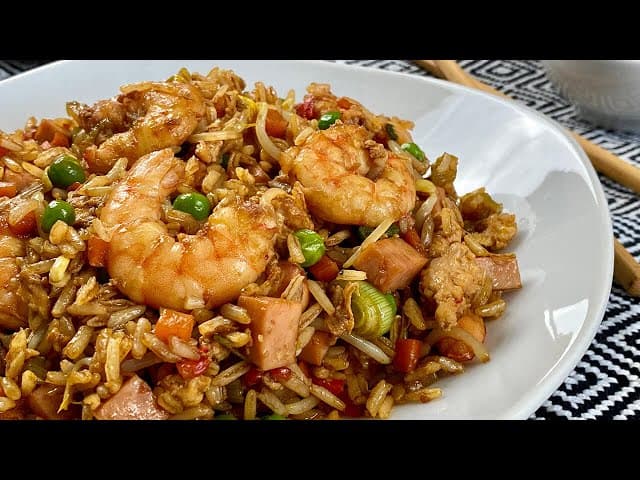 Arroz con Camarón y Pollo