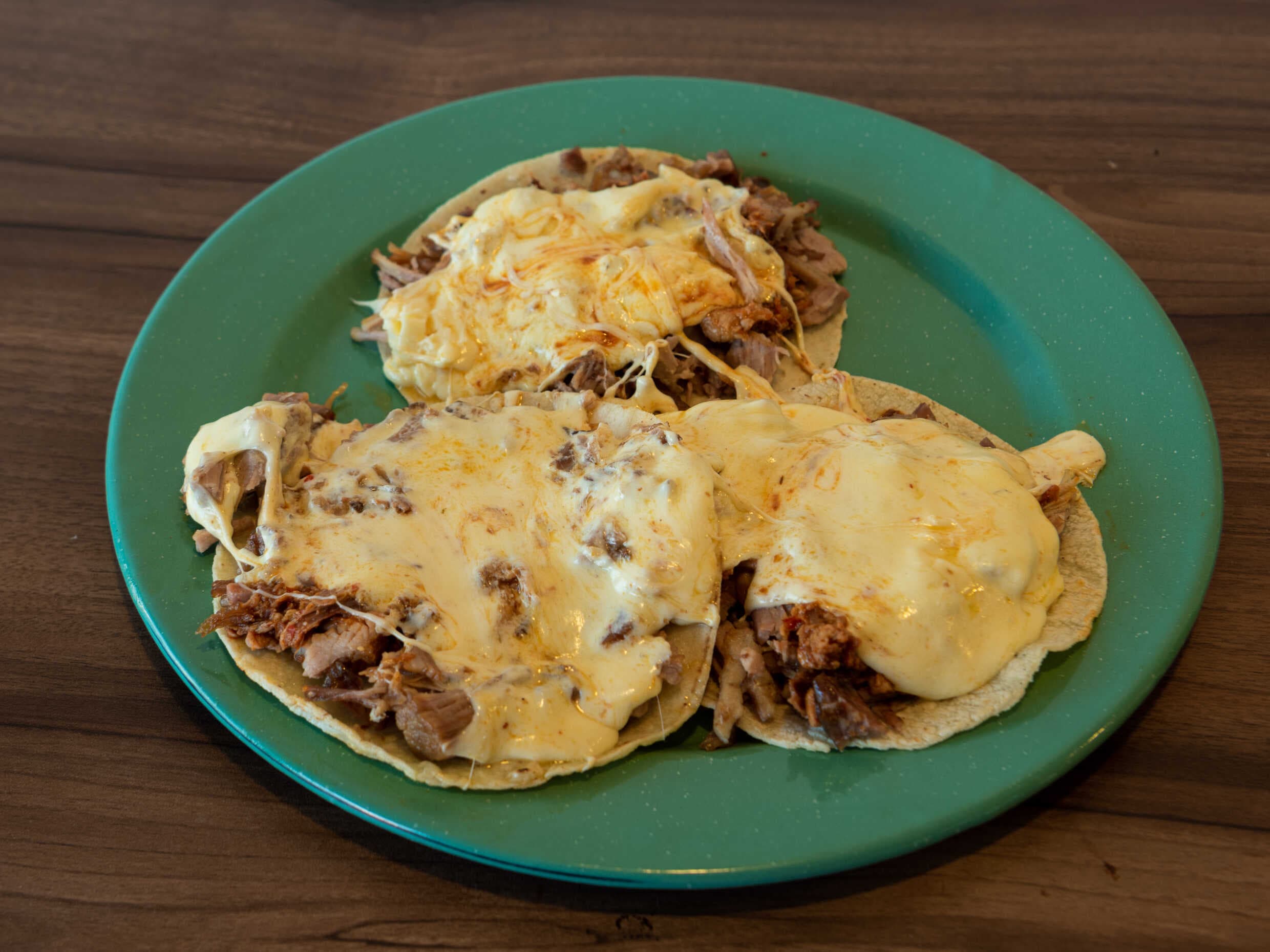 Taco con queso