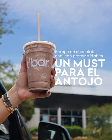 Frappe de chocolate con proteína