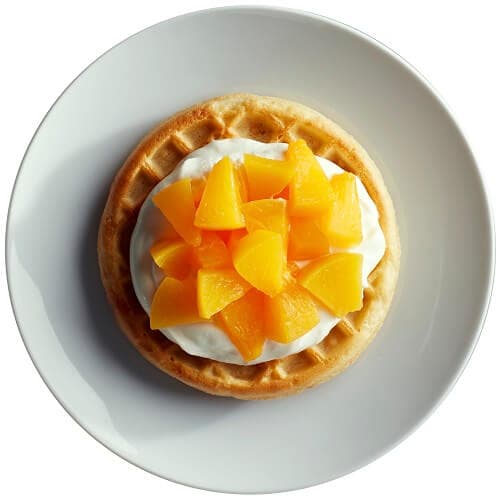 Waffle Durazno