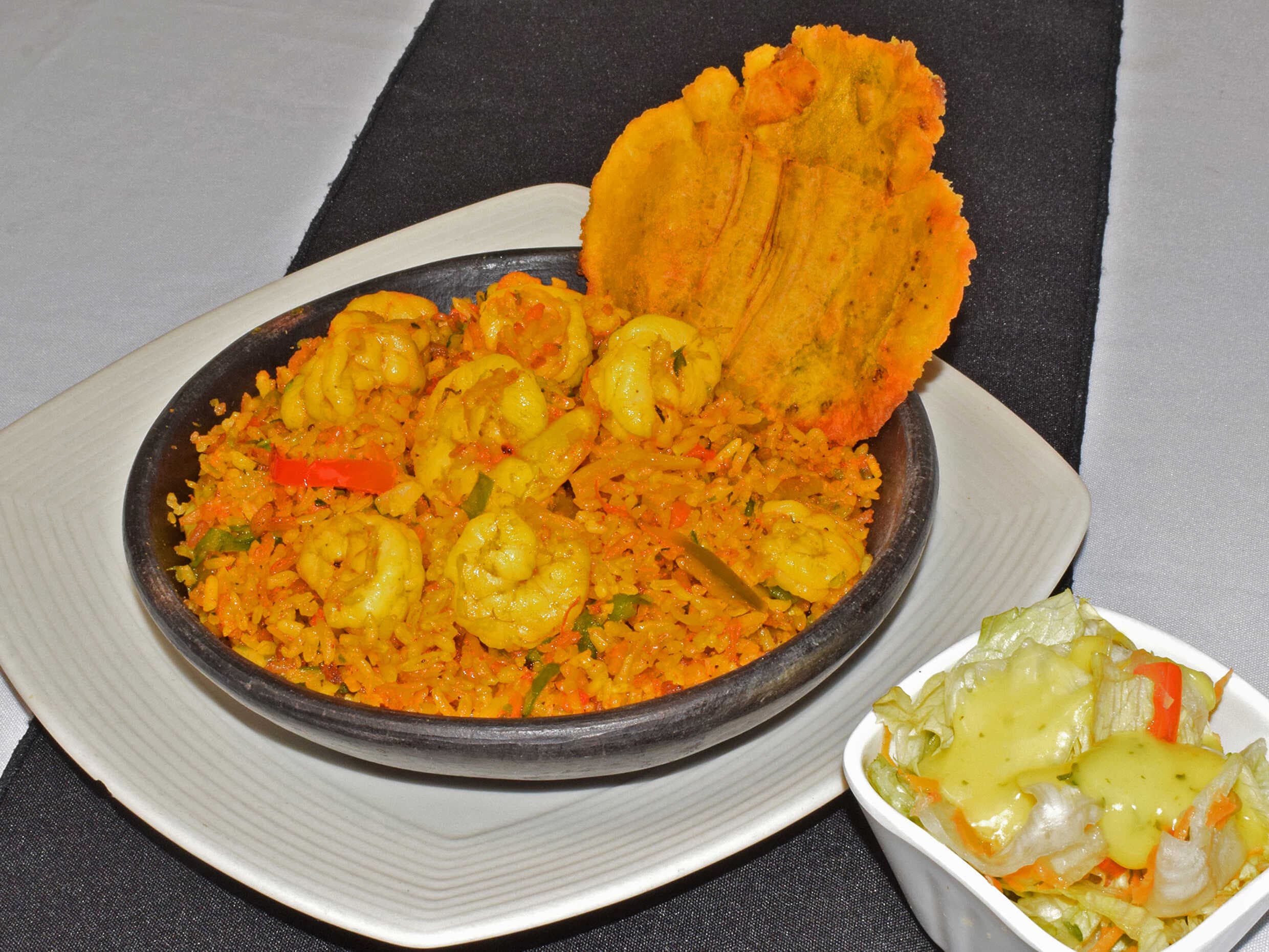 2 Arroz con Camarones + Consome