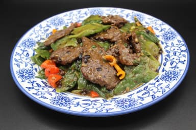 Carne Saltada con Balsamina