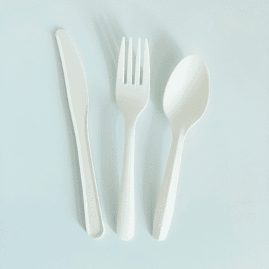Tenedor, Cuchara y Cuchillo Biodegradables