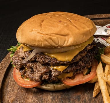 Triple American Burger