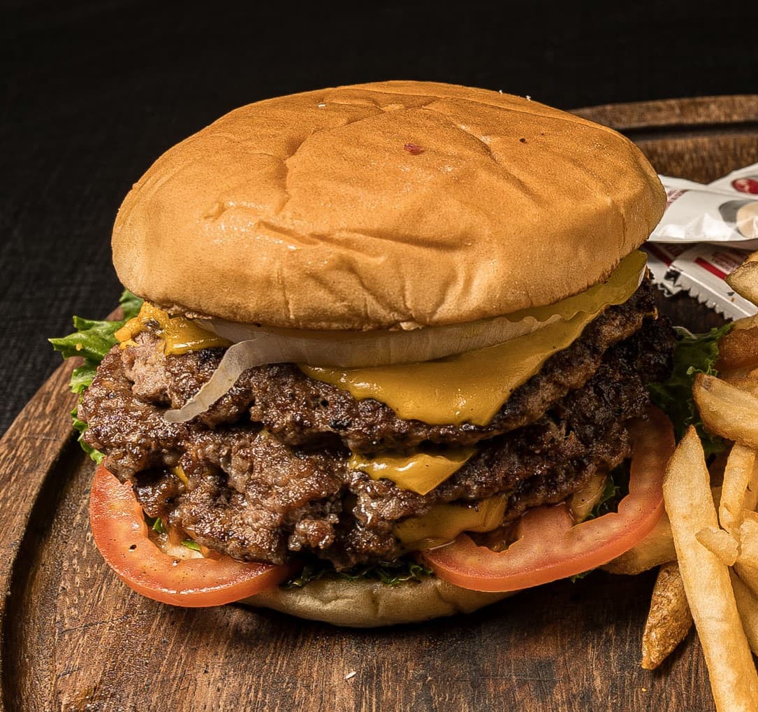 Triple American Burger