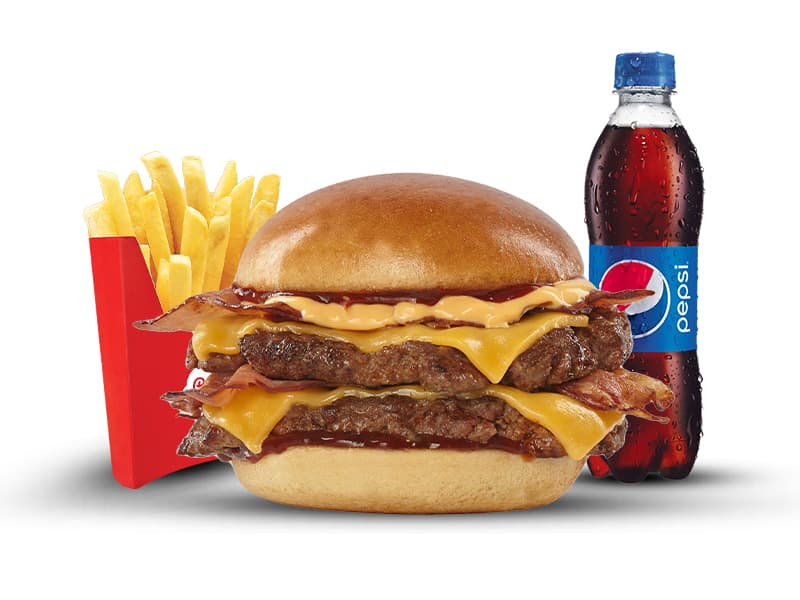 Combo Smash Queso Tocineta