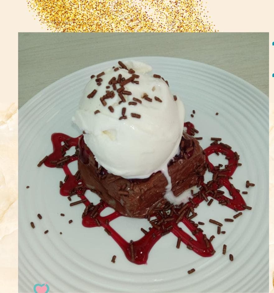 Brownie con Helado