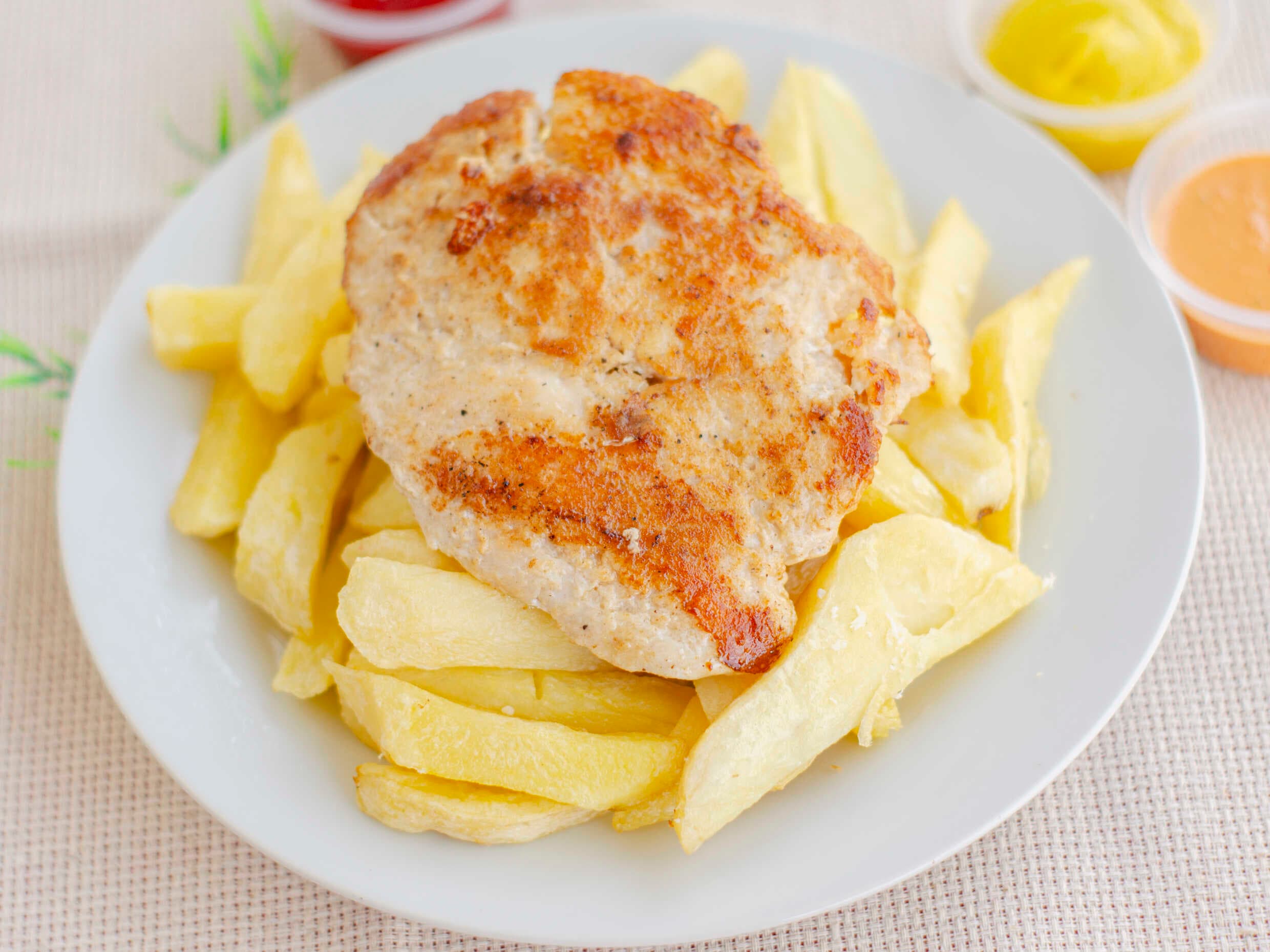 Milanesa y Papas