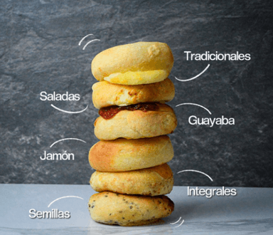 5 Arepas con diferentes sabores para compartir