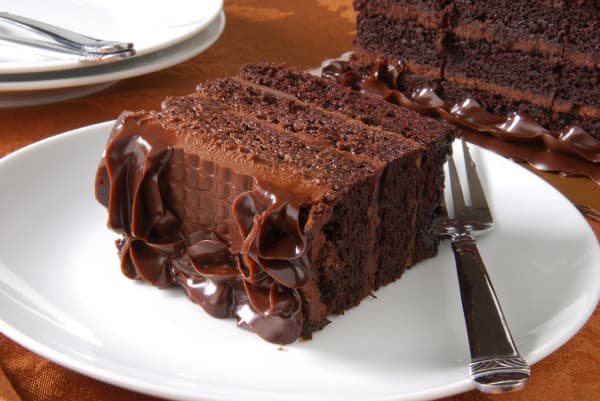 Rebanada de Pastel de Choco Fudge