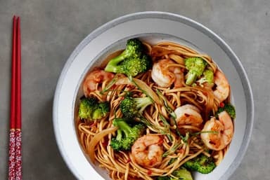 Chow Min Con mariscos