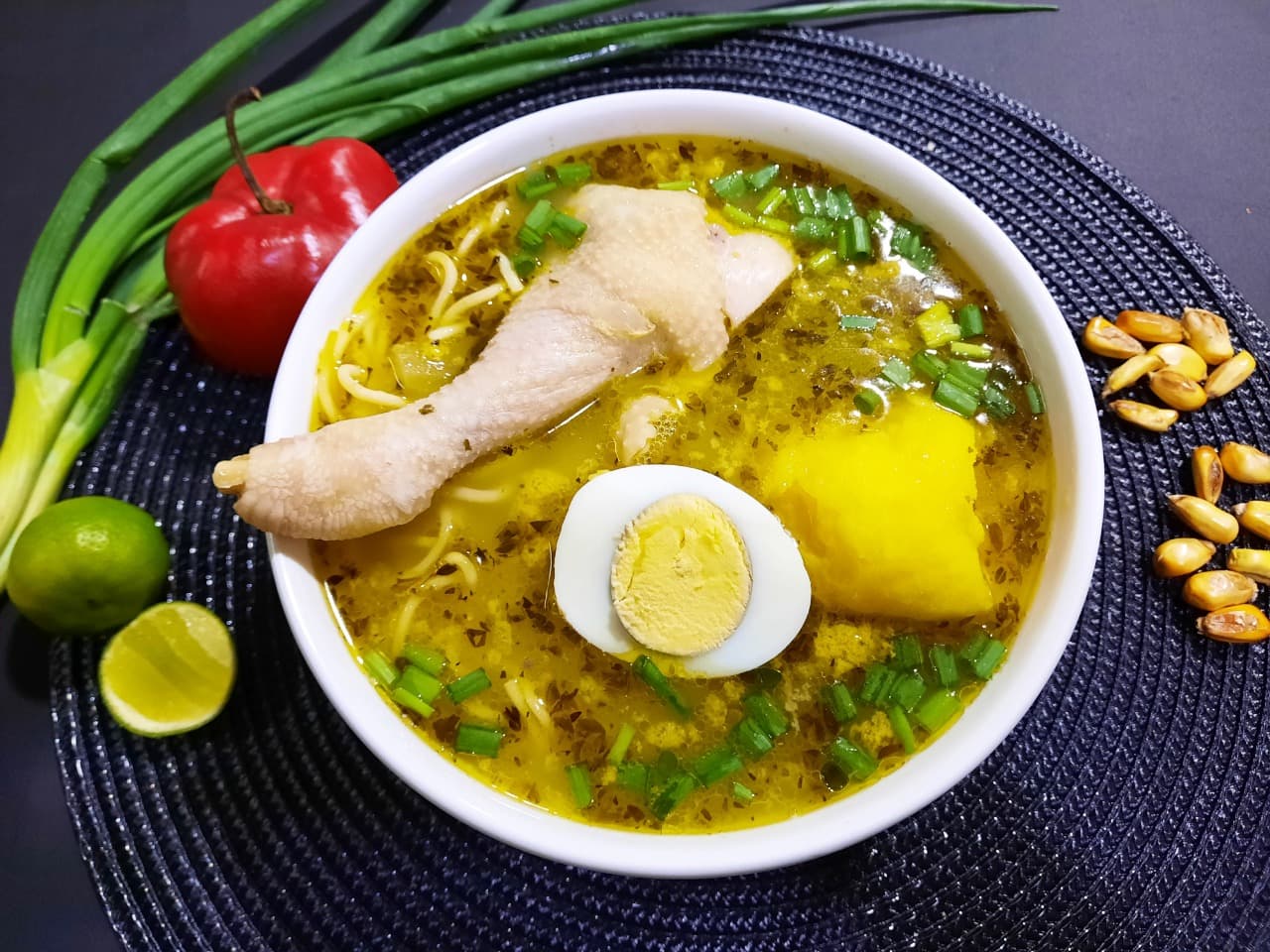 Caldo de Gallina con Presa